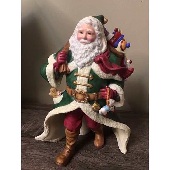 Lenox Victorian Santa Claus Fine Porcelain Figurine Hand Painted 9.5 In 1993 NIB - Picture 1 of 6